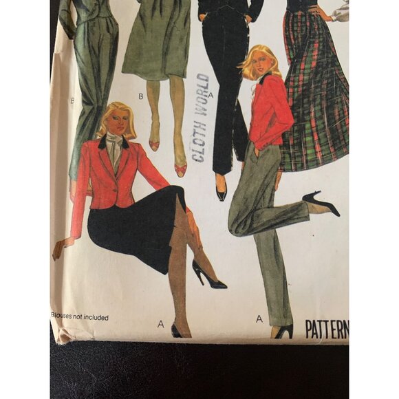 McCall's Misses Coat Vest Pant Skirt Sewing Pattern Sz 10 7347 - Uncut - Picture 2 of 9